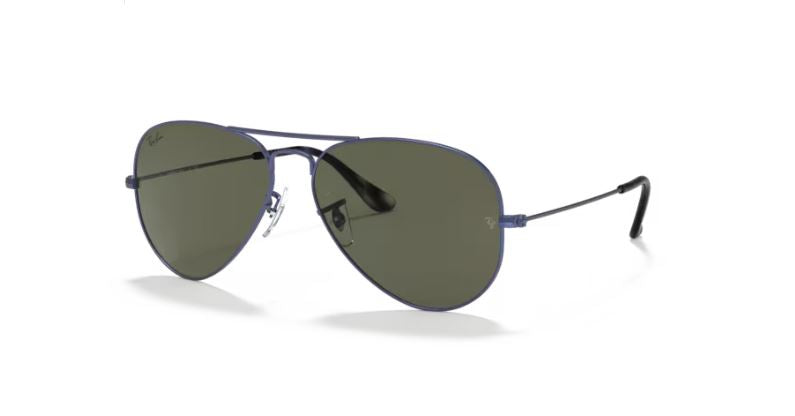 RAY-BAN RB3025 918731 Transparent blue Aviator large metal