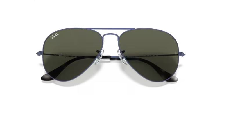 RAY-BAN RB3025 918731 Transparent blue Aviator large metal