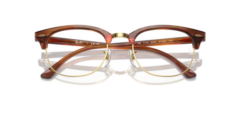 RAY-BAN RX5154 8375 -Striped brown Clubmaster