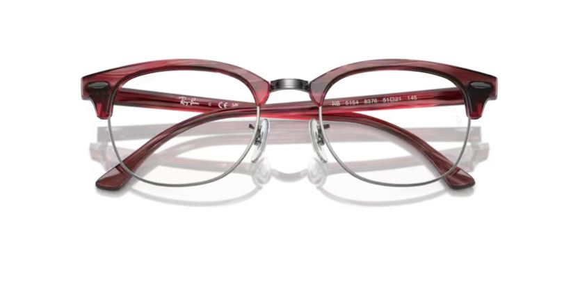 RAY-BAN RX5154 8376 -Striped red Clubmaster